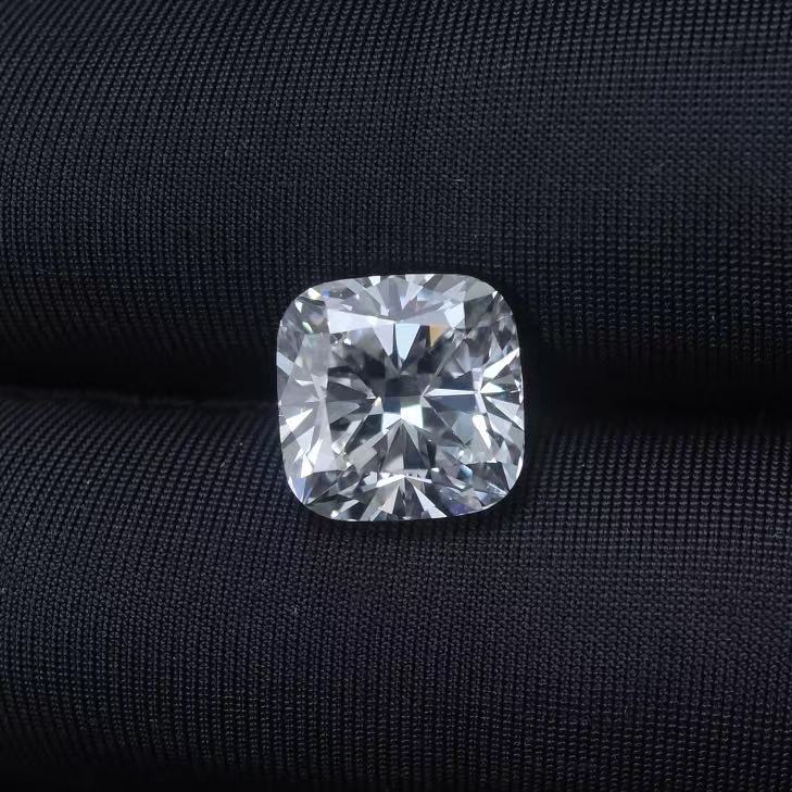 4.1ct square cushion modified brilliant Cut Lab Diamond | Diamond Loose Gemstone, Custom Accept