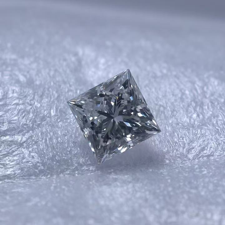 4.04ct SQ Princess Cut Lab Diamond | Diamond Loose Gemstone, Custom Accept