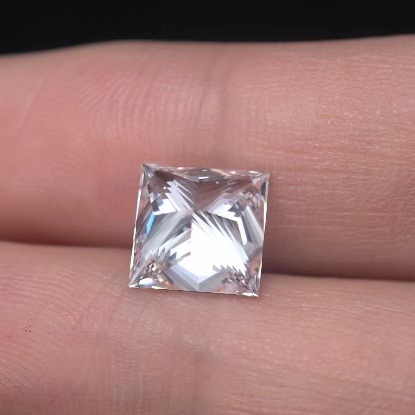 4.04ct SQ Princess Cut Lab Diamond | Diamond Loose Gemstone, Custom Accept