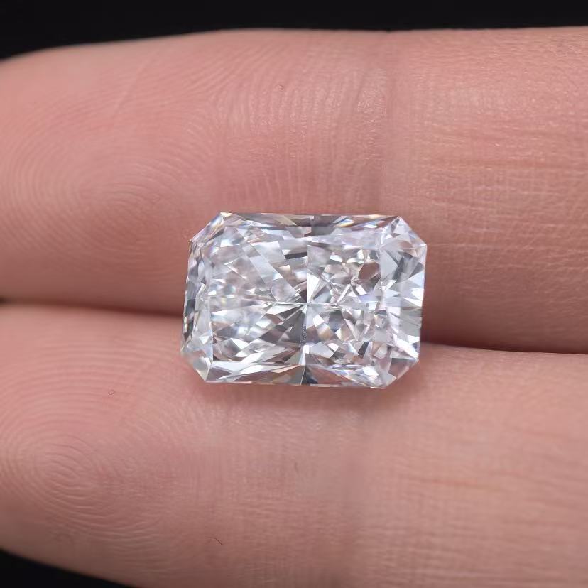 5.16ct Cut Cornered rectangular modified brilliant cut Lab Diamond | Diamond Loose Gemstone, Custom Accept