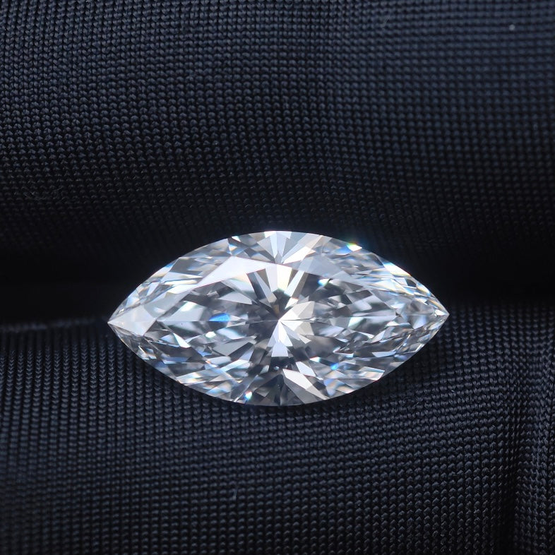 3.08ct Marquise Briiliant Cut Lab Diamond | Diamond Loose Gemstone, Custom Accept