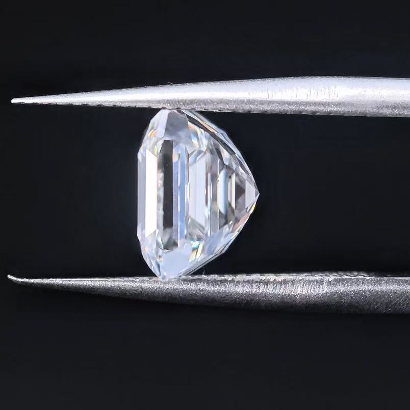 3.37ct SQ Emerald Cut Lab Diamond | Diamond Loose Gemstone, Custom Accept