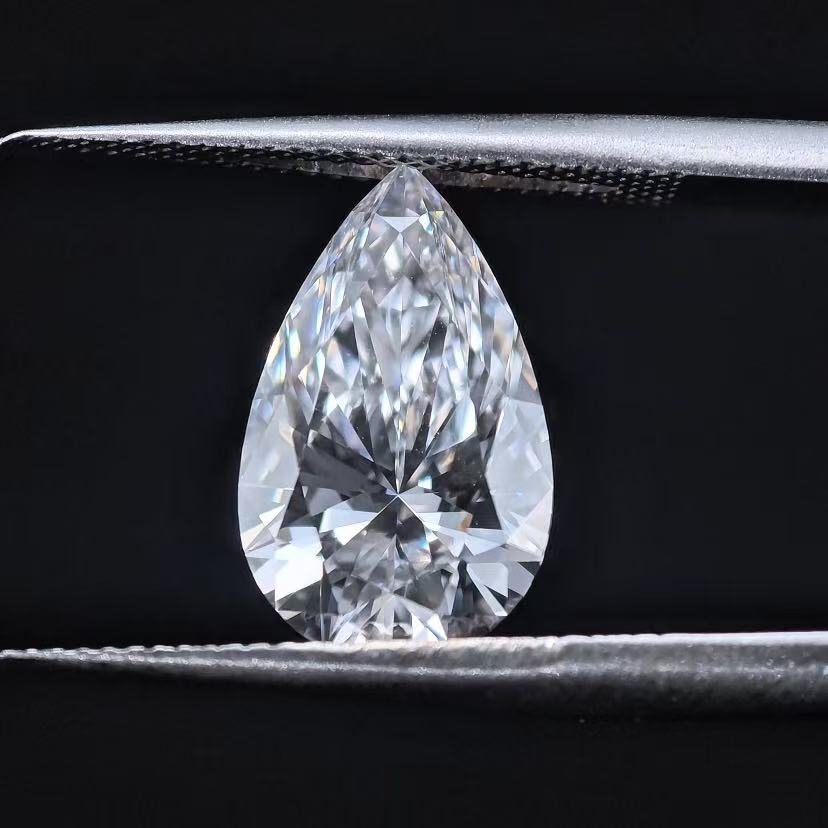 3.08ct Pear Briiliant Cut Lab Diamond | Diamond Loose Gemstone, Custom Accept