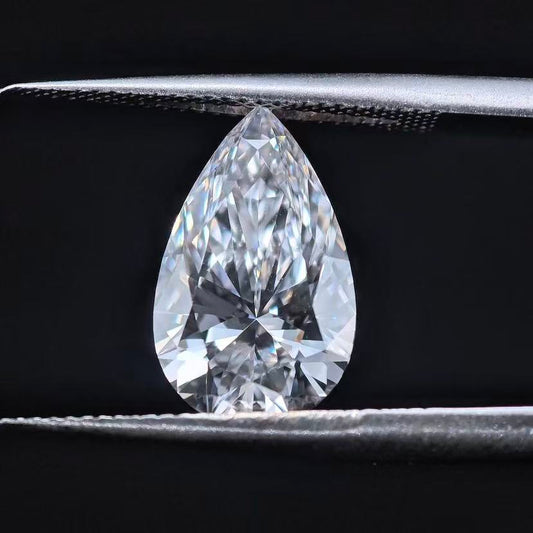 3.08ct Pear Briiliant Cut Lab Diamond | Diamond Loose Gemstone, Custom Accept