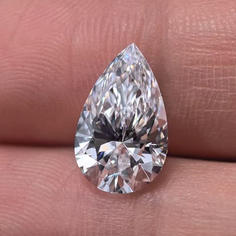 3.08ct Pear Briiliant Cut Lab Diamond | Diamond Loose Gemstone, Custom Accept