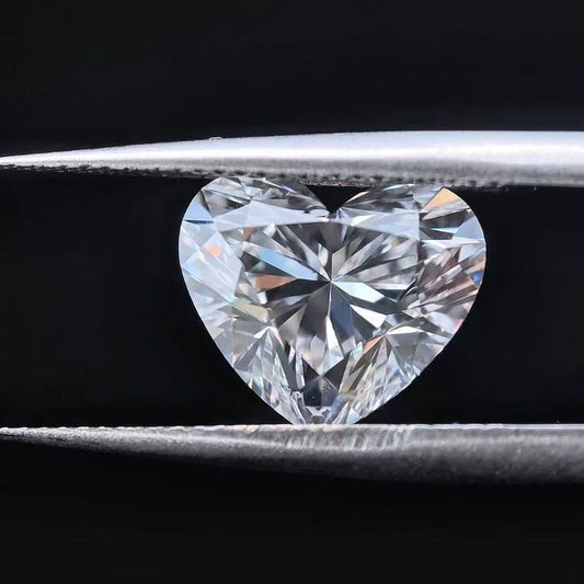 3.08ct Heart Briiliant Cut Lab Diamond | Diamond Loose Gemstone, Custom Accept
