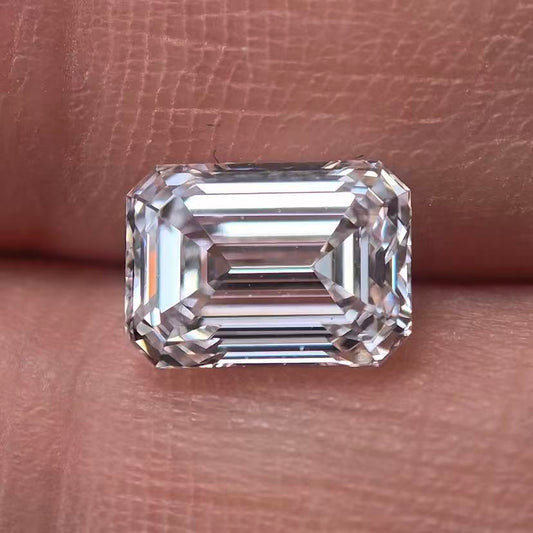 2.04ct Rectangle Emerald Cut Lab Diamond | Diamond Loose Gemstone, Custom Accept