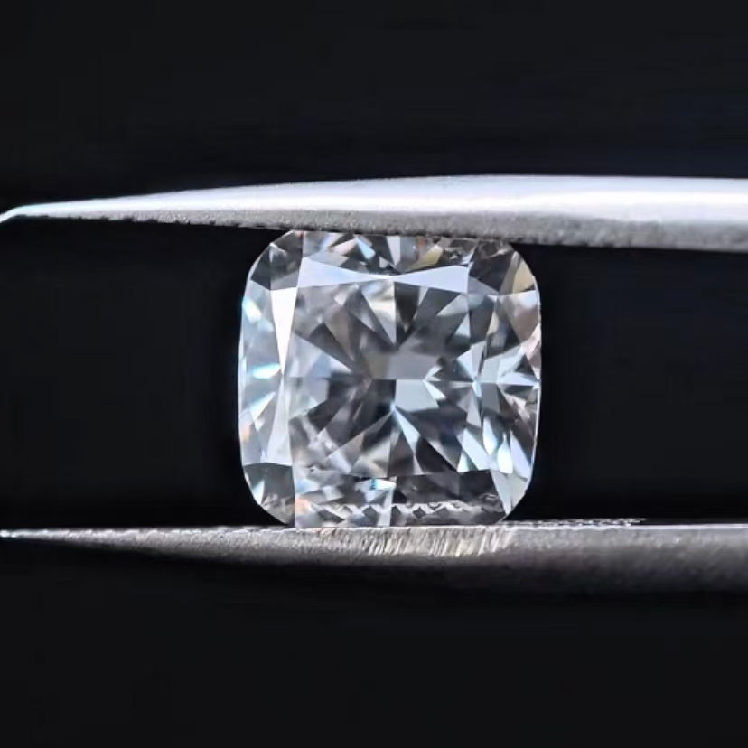 3.09ct Square cushion Briiliant Cut Lab Diamond | Diamond Loose Gemstone, Custom Accept