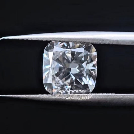 3.09ct Square cushion Briiliant Cut Lab Diamond | Diamond Loose Gemstone, Custom Accept