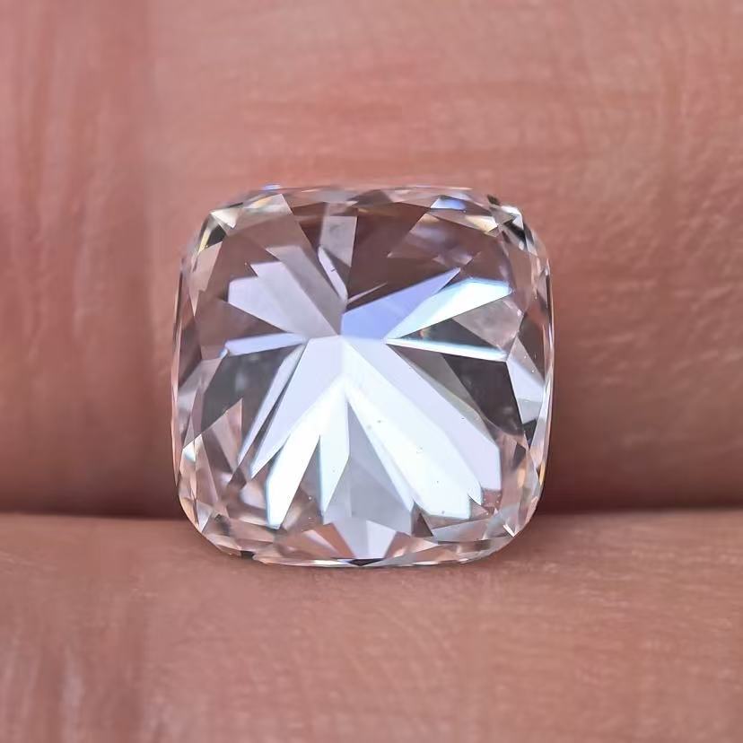 3.09ct Square cushion Briiliant Cut Lab Diamond | Diamond Loose Gemstone, Custom Accept