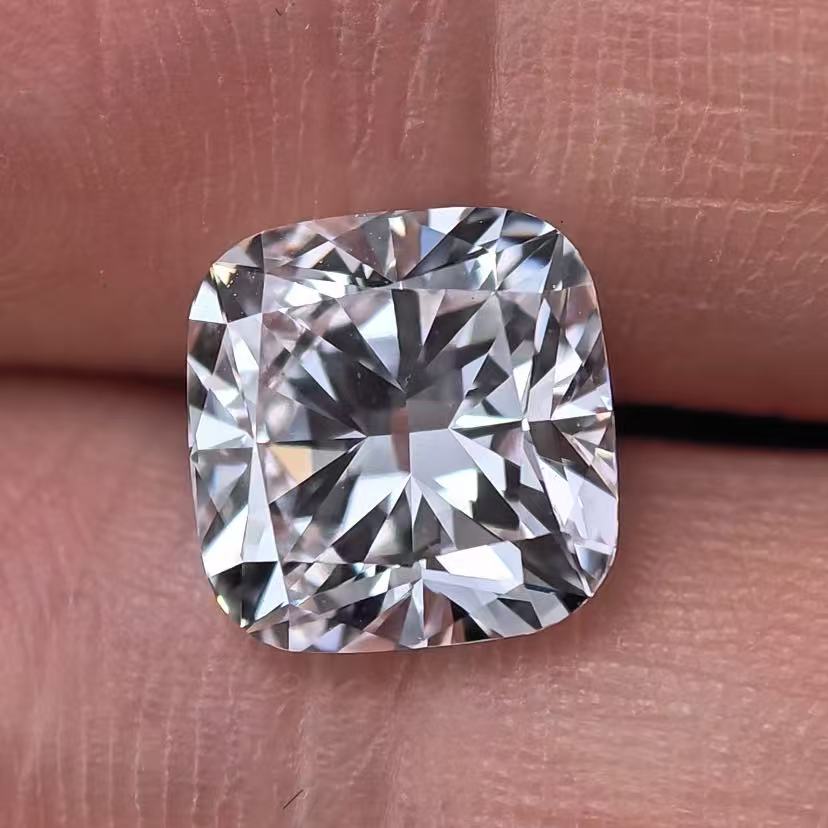 3.09ct Square cushion Briiliant Cut Lab Diamond | Diamond Loose Gemstone, Custom Accept