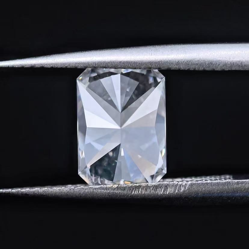3.08ct Cut Cornered Rectangular Briiliant Cut Lab Diamond | Diamond Loose Gemstone, Custom Accept