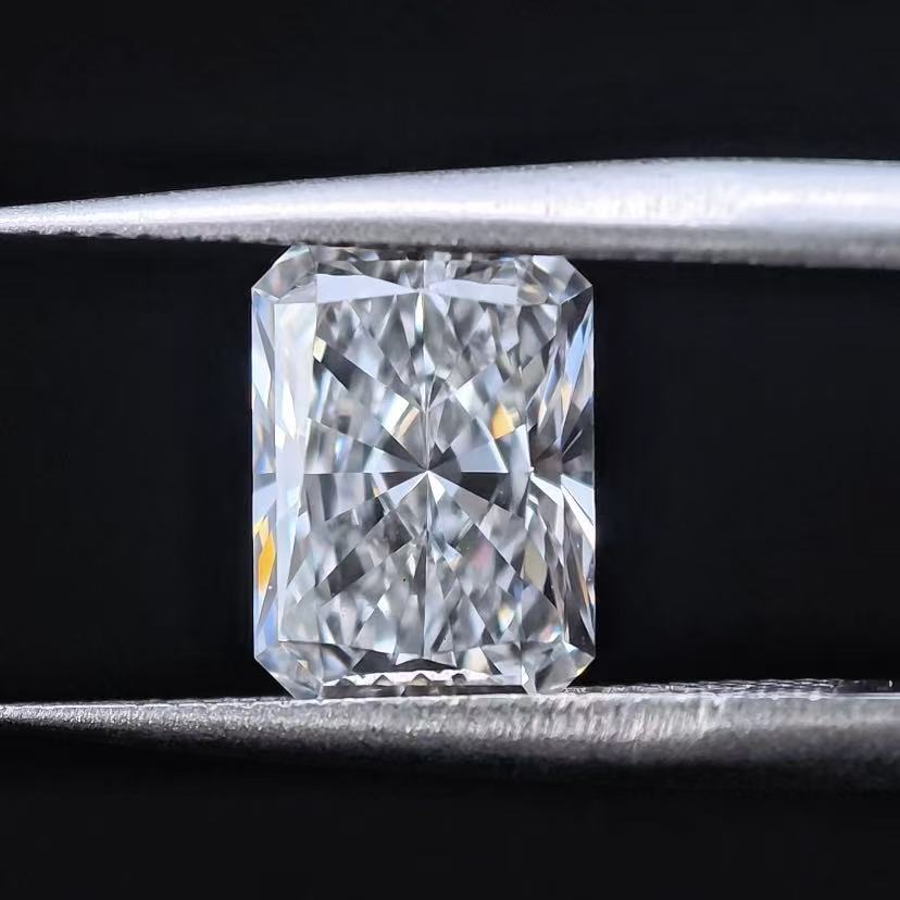 3.08ct Cut Cornered Rectangular Briiliant Cut Lab Diamond | Diamond Loose Gemstone, Custom Accept