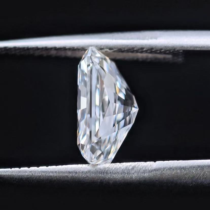 3.08ct Cut Cornered Rectangular Briiliant Cut Lab Diamond | Diamond Loose Gemstone, Custom Accept