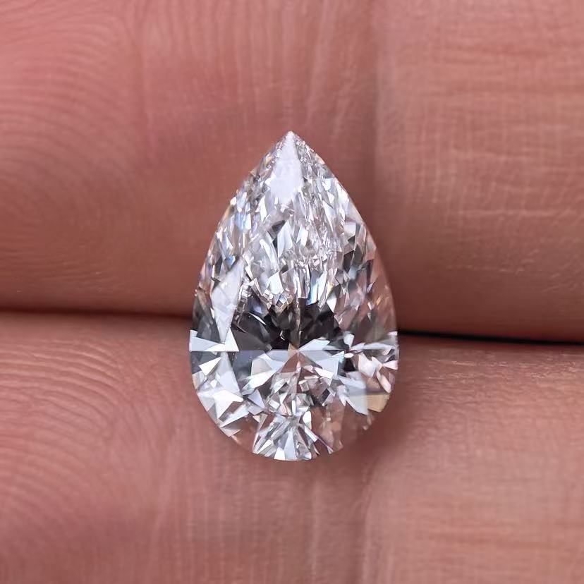 2.08ct Pear Briiliant Cut Lab Diamond | Diamond Loose Gemstone, Custom Accept
