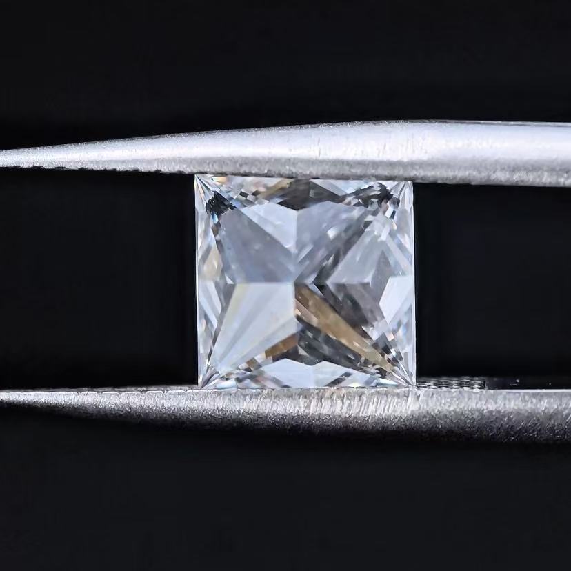 2.08ct SQ Princess Cut Lab Diamond | Diamond Loose Gemstone, Custom Accept