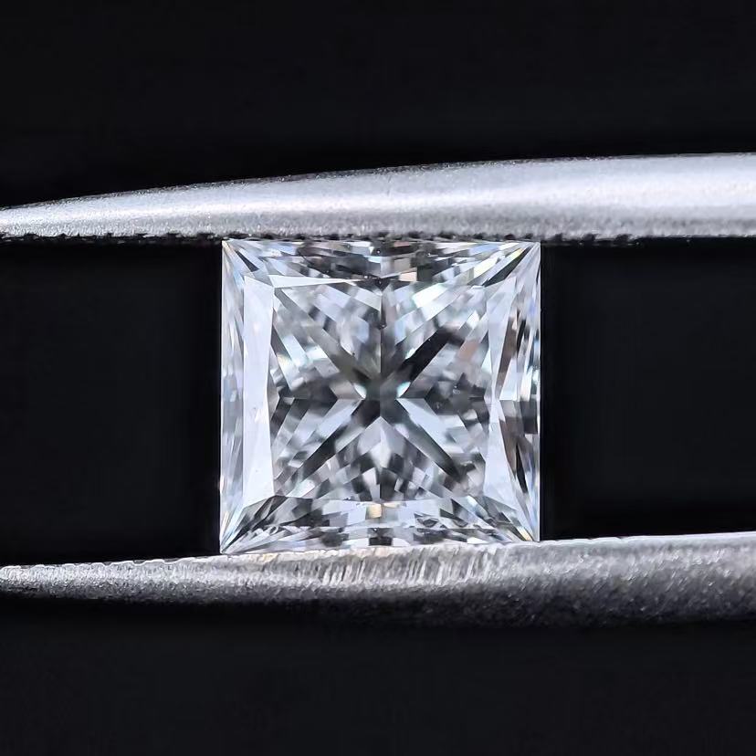 2.08ct SQ Princess Cut Lab Diamond | Diamond Loose Gemstone, Custom Accept