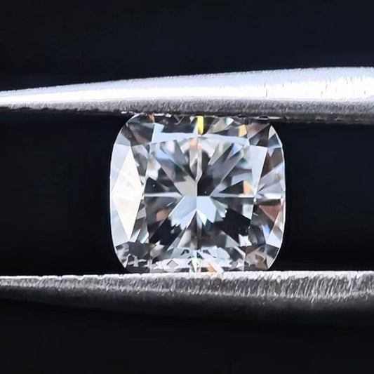 1.08ct Square Cushion Briiliant Cut Lab Diamond | Diamond Loose Gemstone, Custom Accept