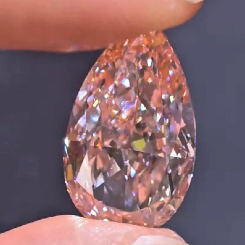 12.06ct  Pear Brilliant Cut Lab Diamond | Diamond Loose Gemstone, Custom Accept