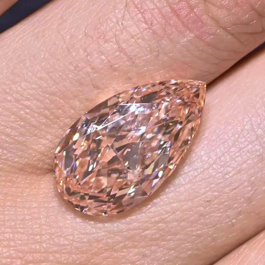 12.06ct  Pear Brilliant Cut Lab Diamond | Diamond Loose Gemstone, Custom Accept