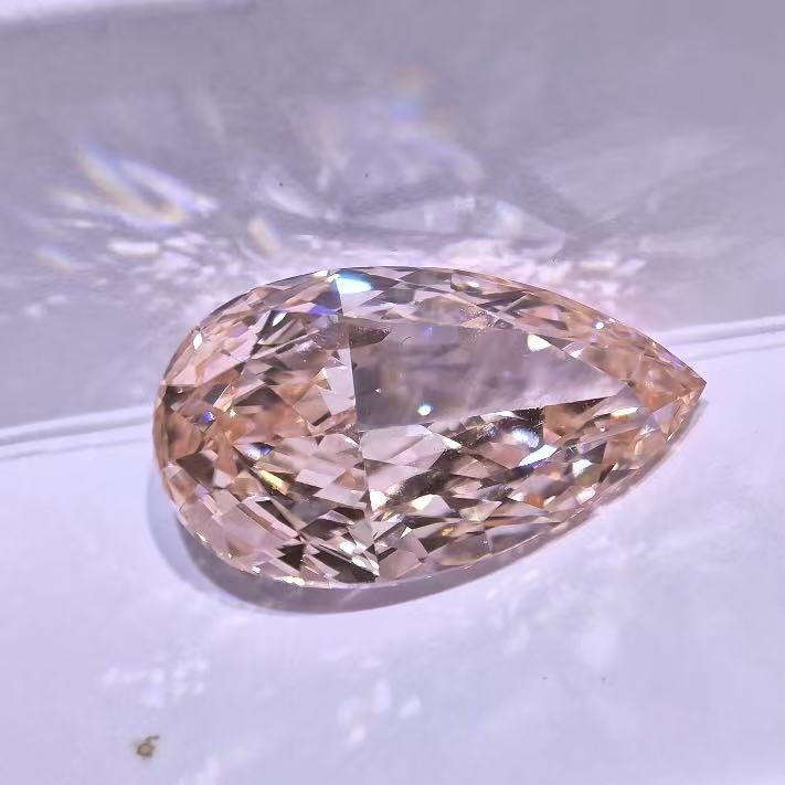 12.06ct  Pear Brilliant Cut Lab Diamond | Diamond Loose Gemstone, Custom Accept