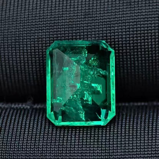 3.308ct Rectagle Lab Coumbia Emerald | Lab Coumbia Emerald , Custom Accept