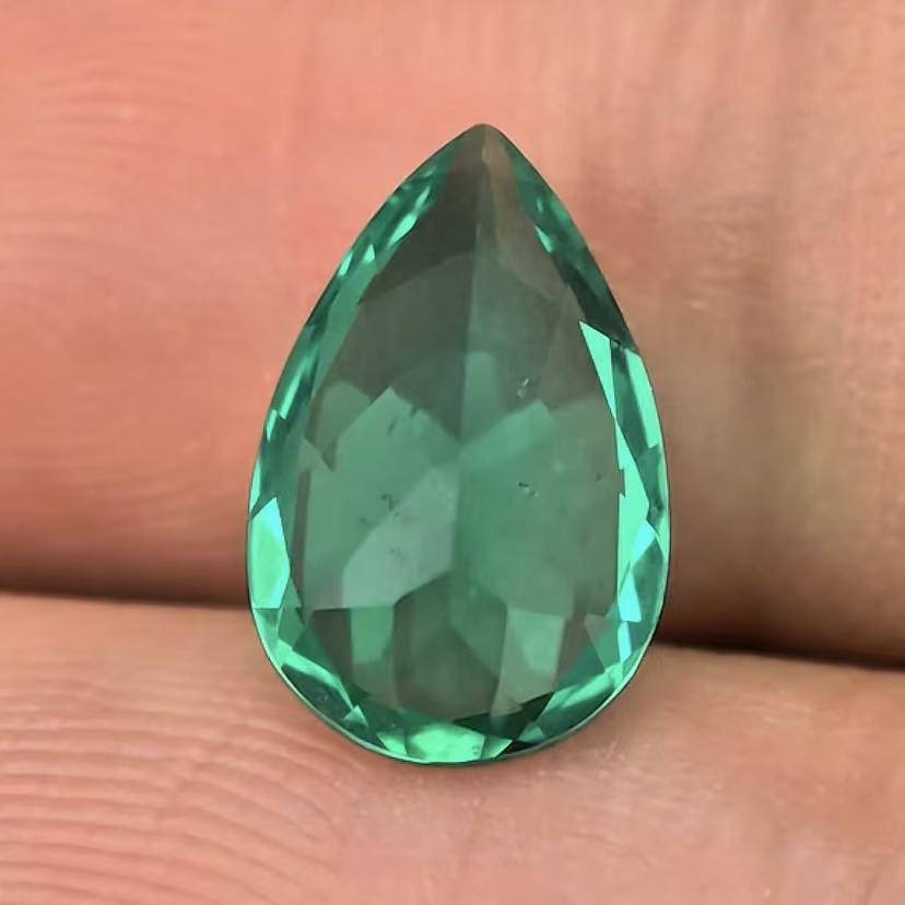 1.907ct Pear Lab Coumbia Emerald | Lab Coumbia Emerald , Custom Accept
