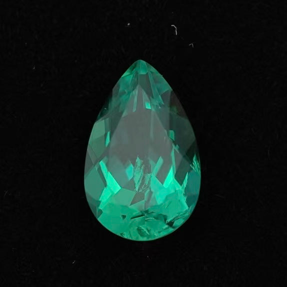 1.895ct Pear Lab Coumbia Emerald | Lab Coumbia Emerald , Custom Accept