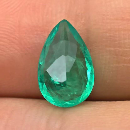 1.887ct Pear Lab Coumbia Emerald | Lab Coumbia Emerald , Custom Accept