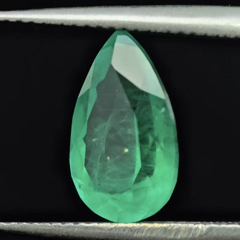 1.887ct Pear Lab Coumbia Emerald | Lab Coumbia Emerald , Custom Accept
