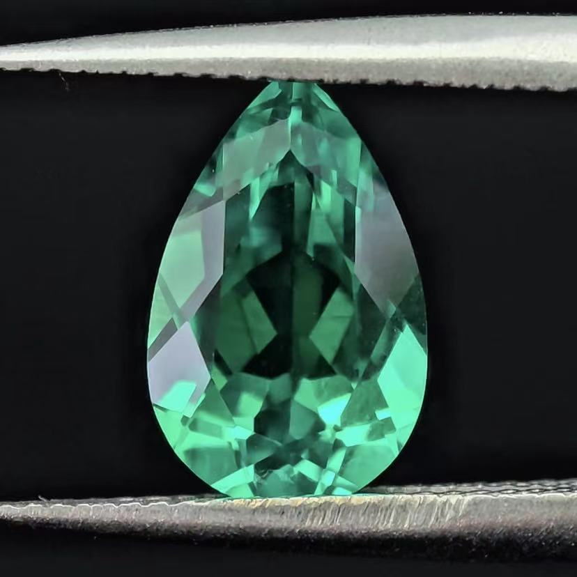 1.887ct Pear Lab Coumbia Emerald | Lab Coumbia Emerald , Custom Accept