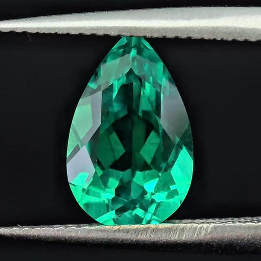 1.887ct Pear Lab Coumbia Emerald | Lab Coumbia Emerald , Custom Accept