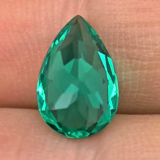 1.874ct Pear Lab Coumbia Emerald | Lab Coumbia Emerald , Custom Accept