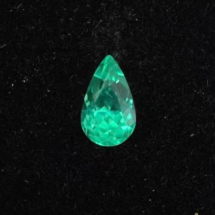 0.23ct Pear Lab Coumbia Emerald | Lab Coumbia Emerald , Custom Accept