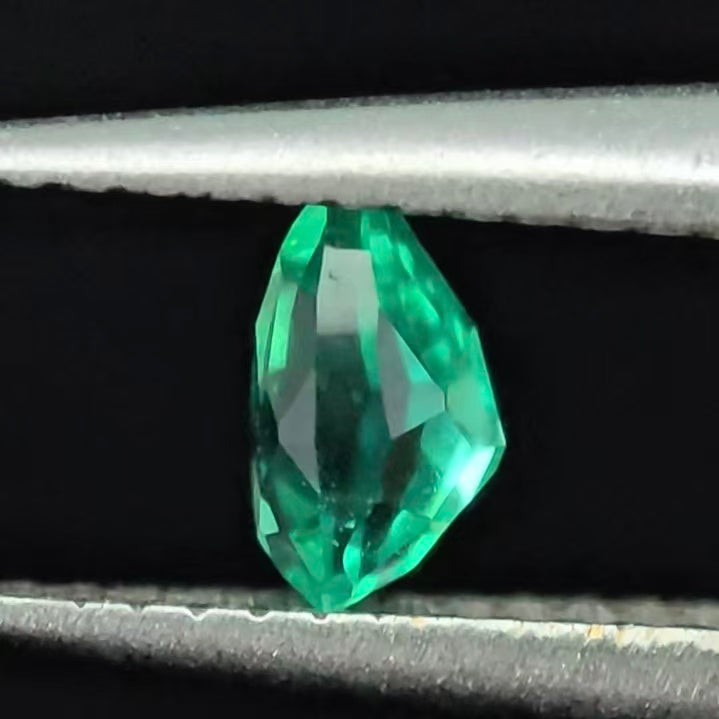 0.23ct Pear Lab Coumbia Emerald | Lab Coumbia Emerald , Custom Accept