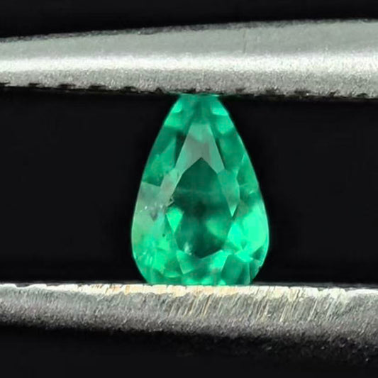 0.23ct Pear Lab Coumbia Emerald | Lab Coumbia Emerald , Custom Accept