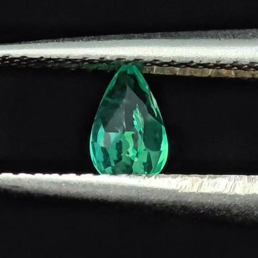 0.216ct Pear Lab Coumbia Emerald | Lab Coumbia Emerald , Custom Accept