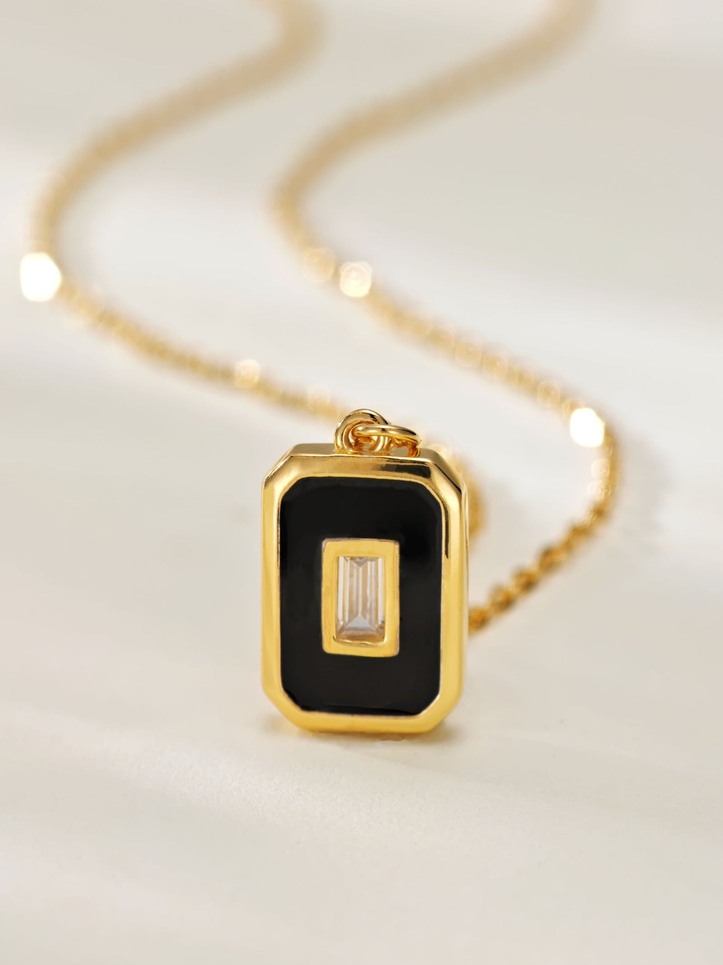 Fashion Geometry Shape Necklace Gold-Plated S925 Necklace, Custom Available