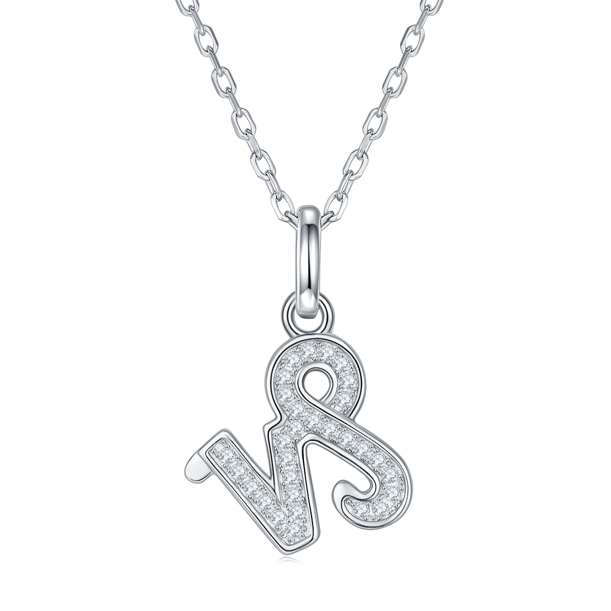 Capricorn Zodiac Moissanite Necklace | S925 With 18K White Gold Plating, Customize