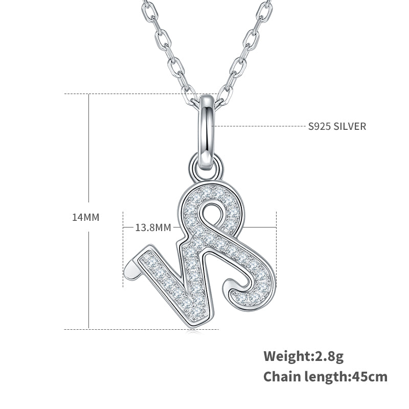 Capricorn Zodiac Moissanite Necklace | S925 With 18K White Gold Plating, Customize