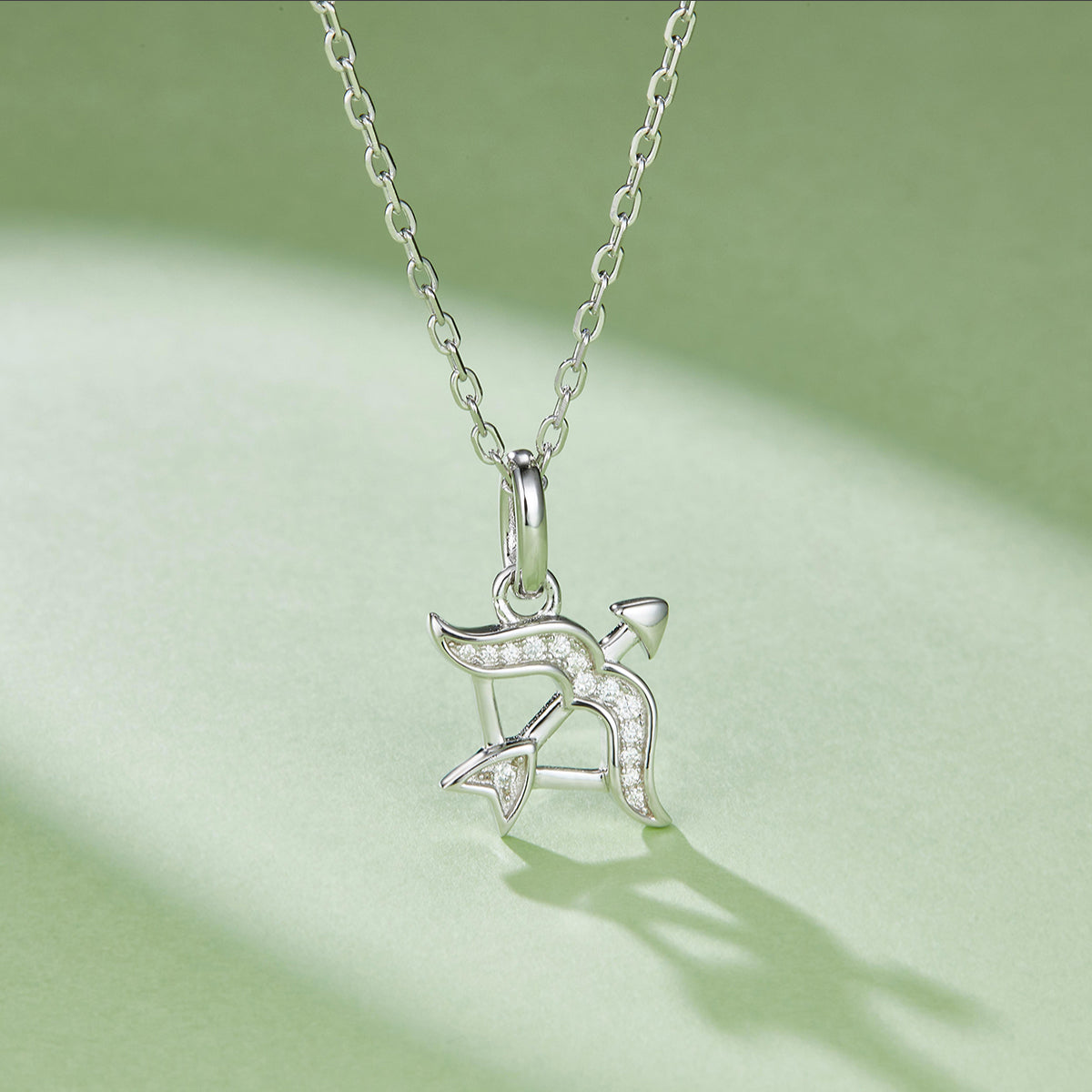 Sagittarius Zodiac Moissanite Necklace | S925 With 18K White Gold Plating, Customize