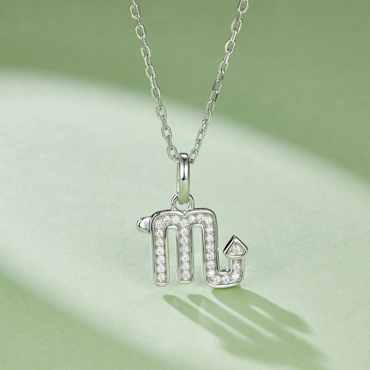 Scorpio Zodiac Moissanite Necklace | S925 With 18K White Gold Plating, Customize