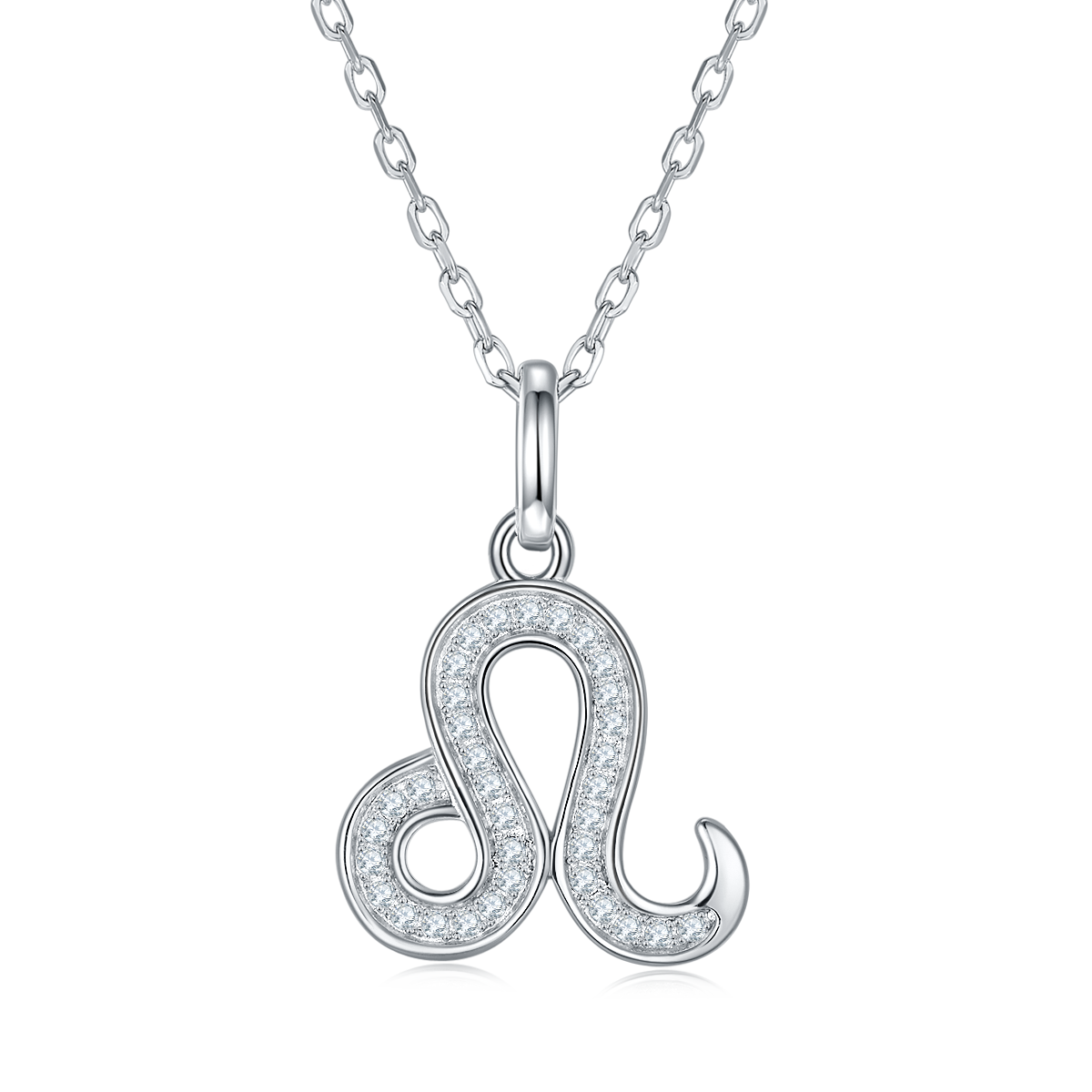 Leo Zodiac Moissanite Necklace | S925 With 18K White Gold Plating, Customize