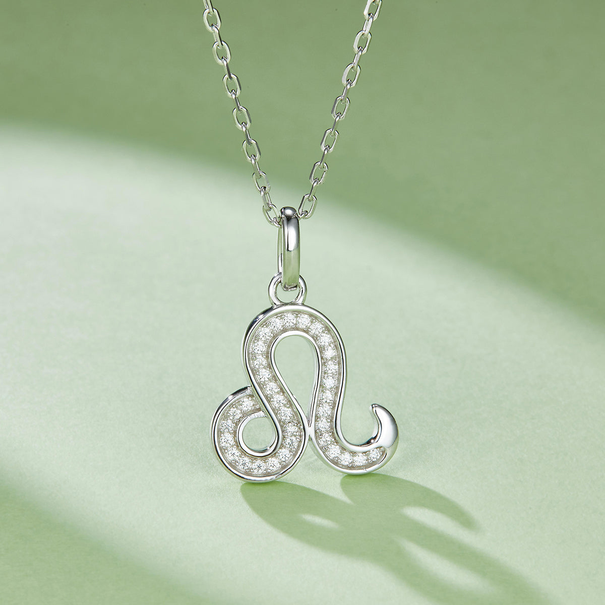 Leo Zodiac Moissanite Necklace | S925 With 18K White Gold Plating, Customize