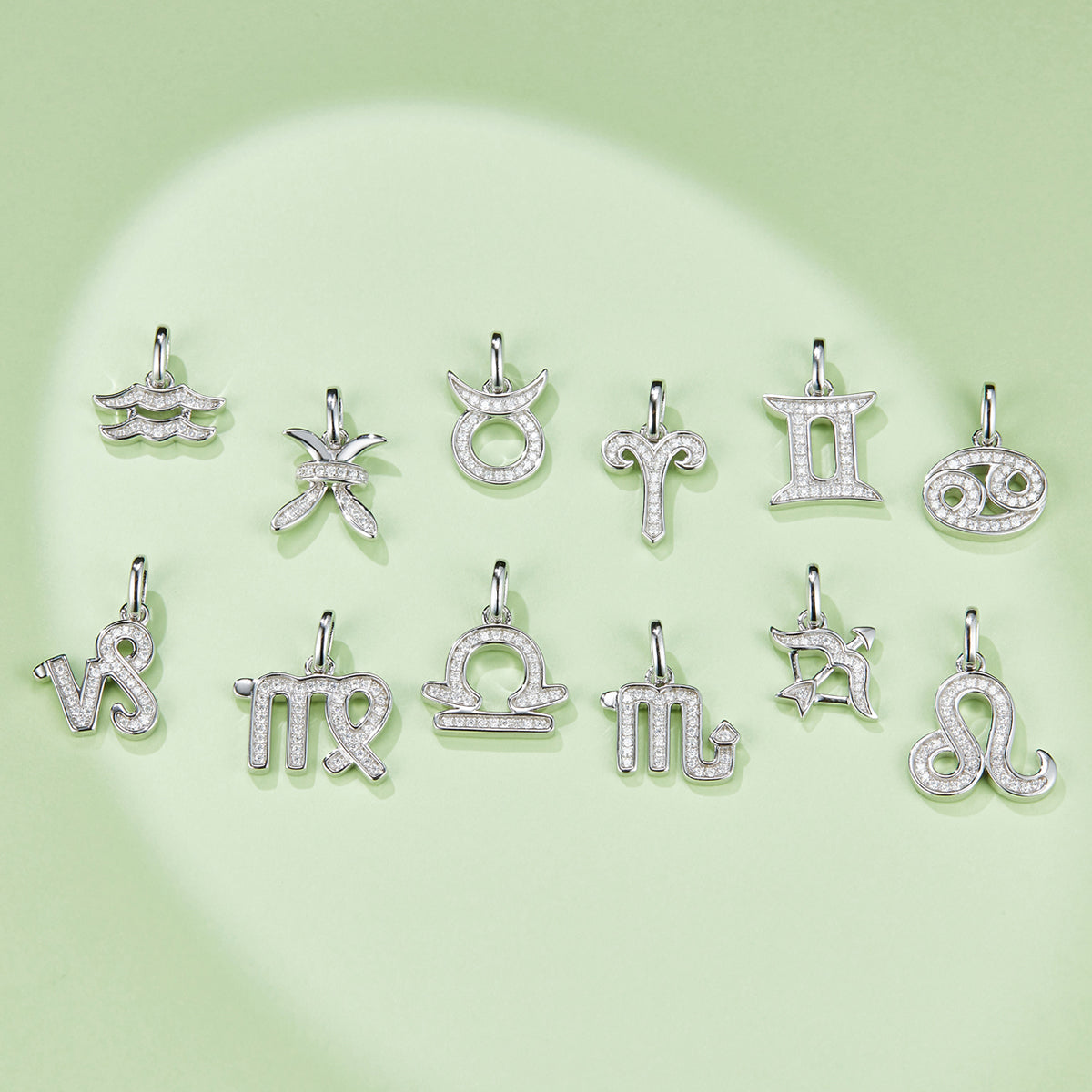 Leo Zodiac Moissanite Necklace | S925 With 18K White Gold Plating, Customize