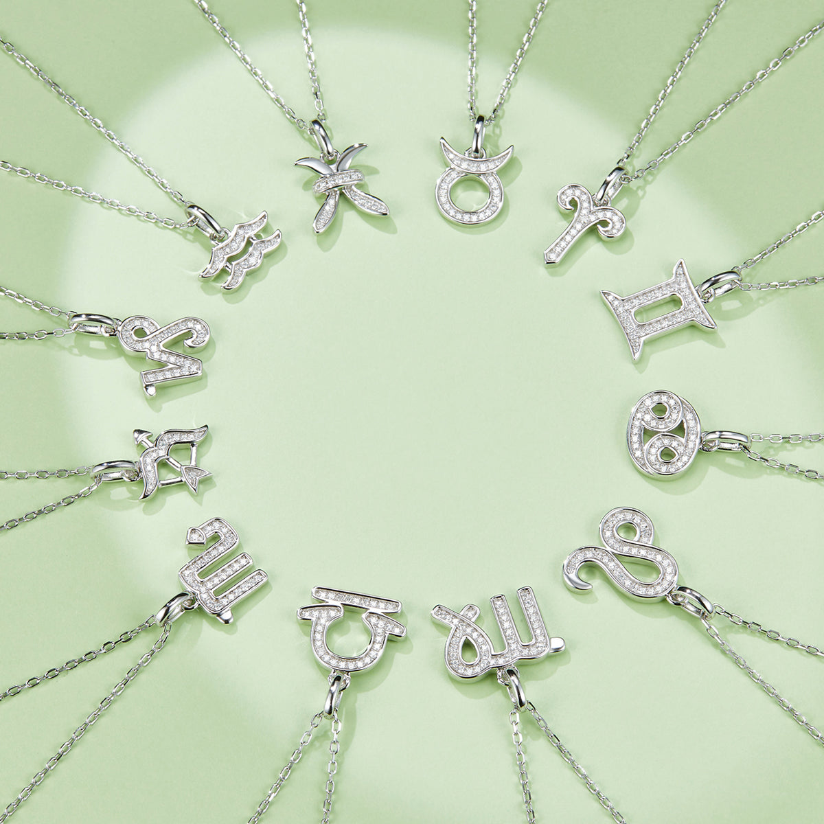 Cancer Zodiac Moissanite Necklace | S925 With 18K White Gold Plating, Customize