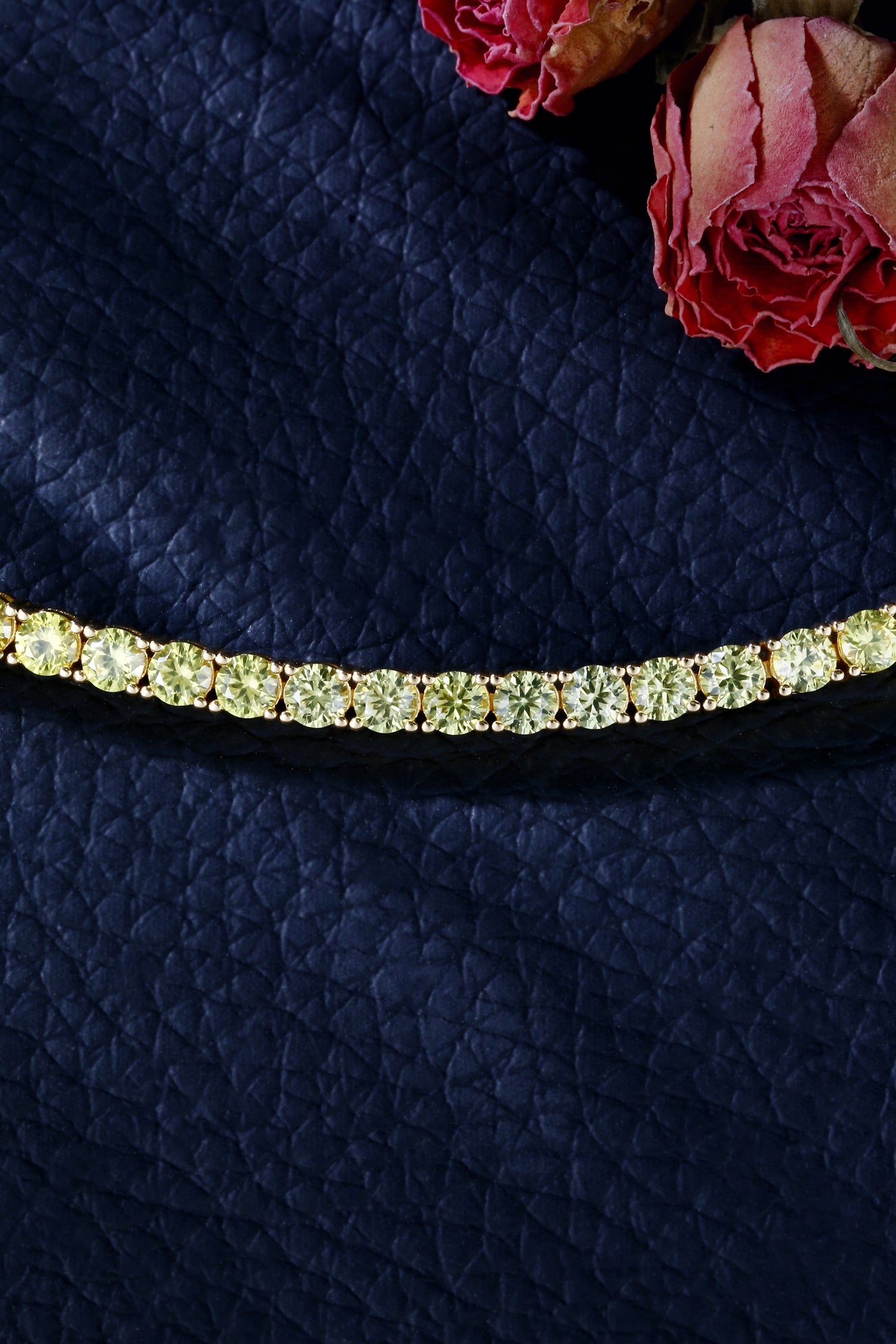 3mm Rainbow Corundum Tennis Bracelet | 18K Gold-Plated S925 Silver, Custom Available