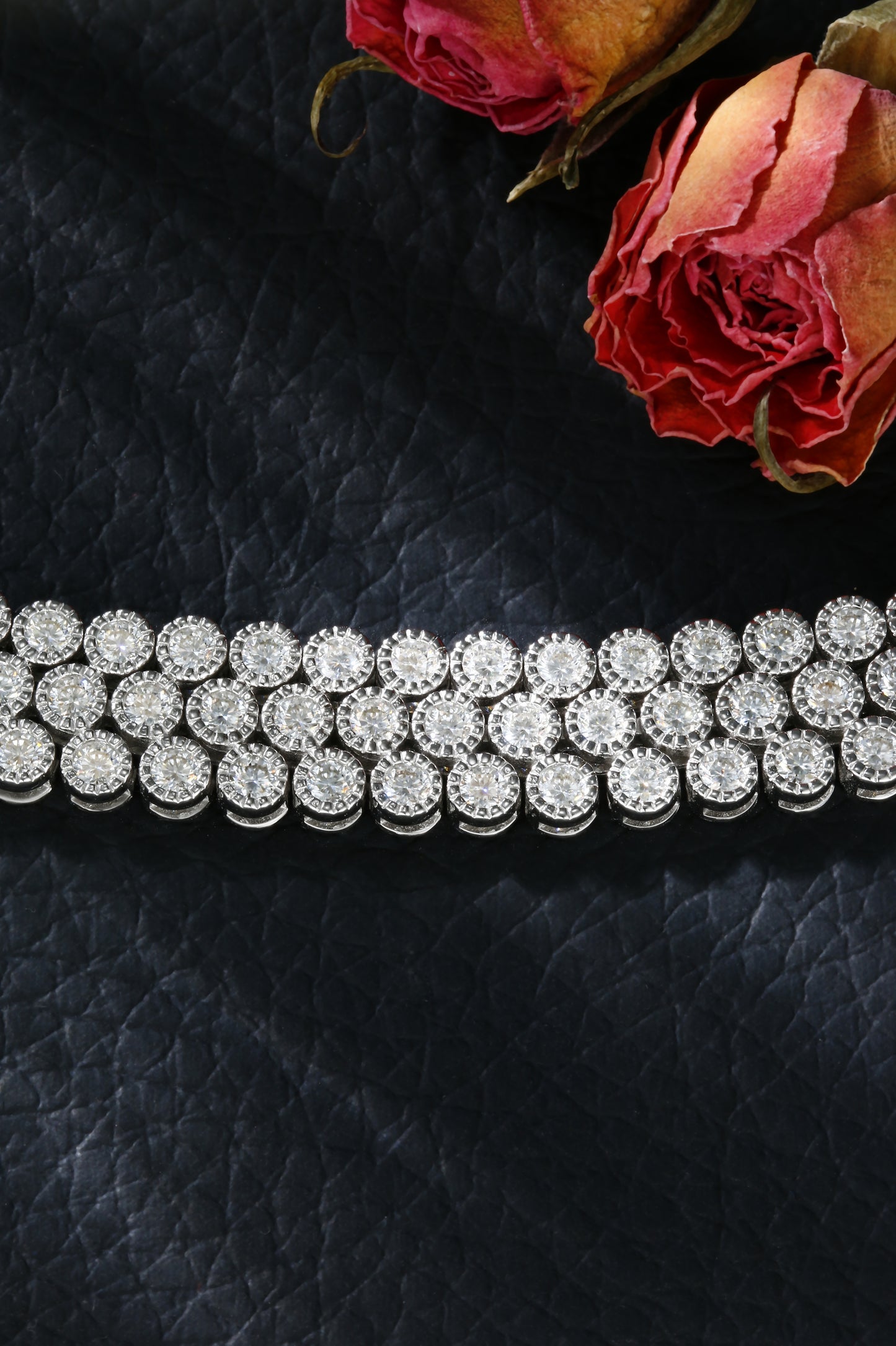 11ct Mossanite Cuban Link Bracelet | 18K White Gold-Plated S925 Silver, Custom Available