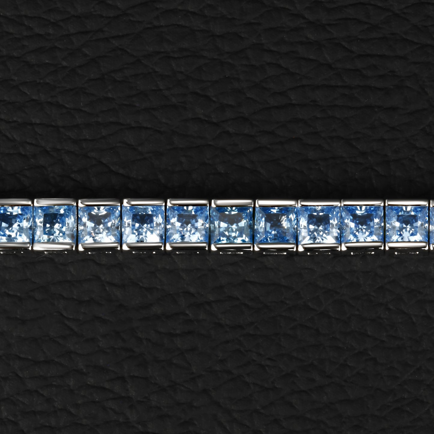 Blue Spinel Tennis Bracelet -Plated S925 Silver, Custom Available