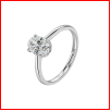 1.01 Ct Oval Lab Diamond Ring| AU750 18K Gold Ring, Custom Accept